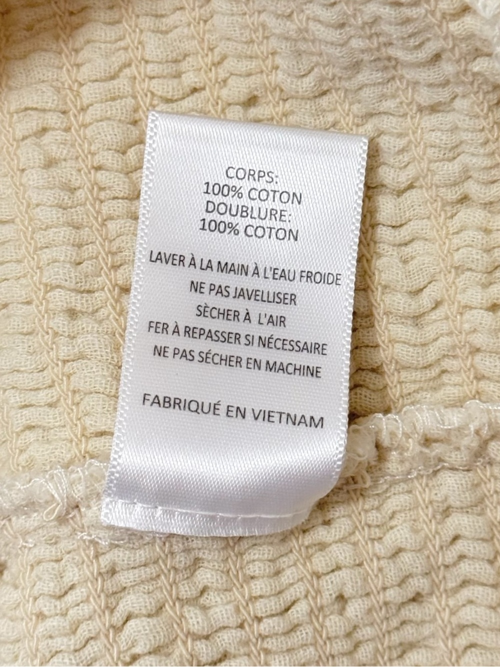 Gauze Cotton Smocked Top (S/M) - Picture 7 of 8